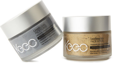 

Keeo Caffeinated Face Scrub & Charcoal Face Scrub Combo (Money Saver Pack of 2) Scrub(200 g)