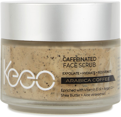 Keeo Caffeinated Face Scrub, 100 Gm (Pure Arabica Coffee) Scrub(100 g)