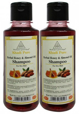 

Khadi Pure Herbal Honey & Almond Oil Shampoo 210 ML (Pack Of 2 )(420 ml)