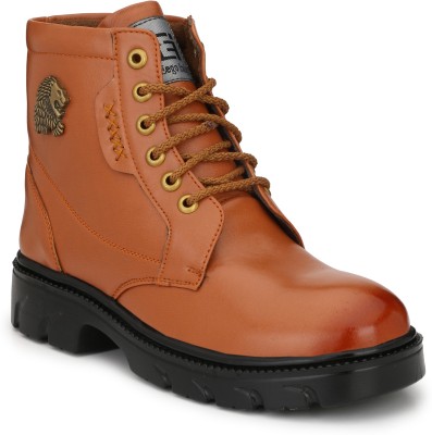EEGO ITALY Stylish High Top Boots For Men(Tan)