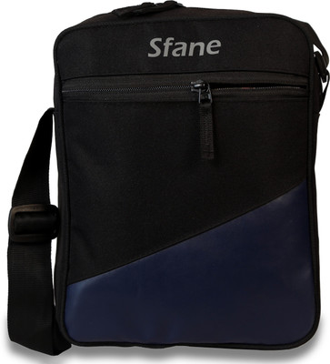 

Sfane Men & Women Casual Black Polyester, Leatherette Sling Bag