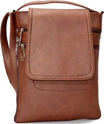 

KKG Girls Evening/Party, Casual, Formal Brown Leatherette Sling Bag