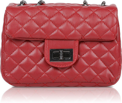

Fiona Trends Women Evening/Party, Casual Maroon PU Sling Bag