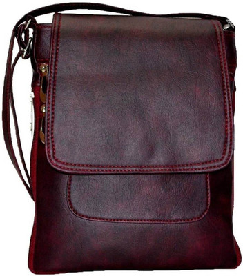 

KKG Girls Evening/Party, Casual, Formal Maroon Leatherette Sling Bag