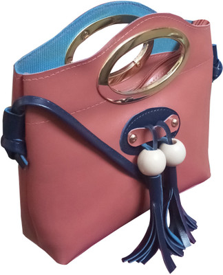 

Hims Women Casual Pink PU Sling Bag