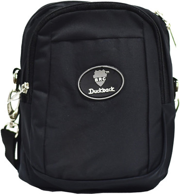

Duckback Men & Women Casual Black Polyester Sling Bag