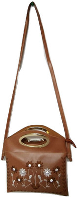 

Arjun RO Girls Casual Tan Leatherette Sling Bag
