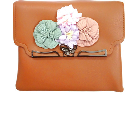 

Lavs Girls Evening/Party, Casual Brown PU Sling Bag