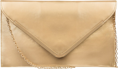 

Levise London Women Casual Gold PU Sling Bag