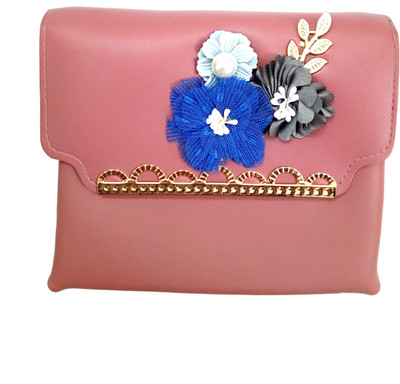 

Lavs Girls Evening/Party, Casual Pink PU Sling Bag