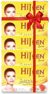 

Hijeen Sandal Kesar Soap 75g (375G, Pack of 5) E(375 g, Pack of 5)