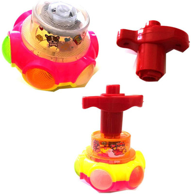 

Saisan Laser Spinning Top with LED Light, Music and Laser Toy - Multi Color & Design - pack of 1(Multicolor)