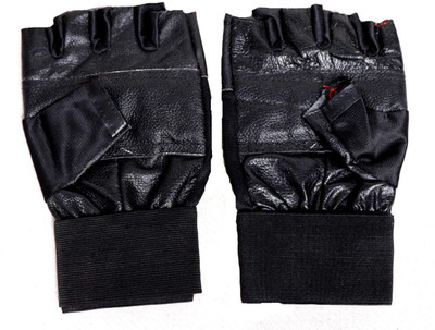 

Attack Leather Gym Gym & Fitness Gloves (, Black