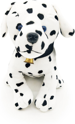 

Disney Plush Dolmation Puppy Soft Stuffed toy - 10 cm(White, Black), Black;white
