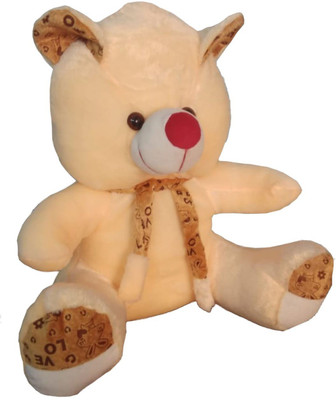 NSTR ENTERPRISES CREAM MUFFLER TEDDY 55 CM - 55 cm(Ceam)