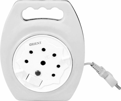 

arient EXTENSION BOARD_MOON_BLACK&WHITE FLEX BOX WITH SWITCH & INDICATOR 9 MTR WIRE 3 Socket Surge Protector(White)