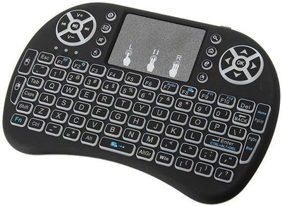 Tobo Mini Wireless Keyboard Backlite Multi function Combo Touch pad Keyboard TD-621KM Wireless Handheld Multi-device Keyboard Compatible with Desktop, Laptop, Mac(Black)