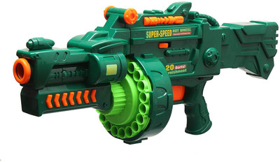 

Variety Gift Centre Blaze Storm Soft Bullet Gun, Motorized, Big Size(Multicolor)