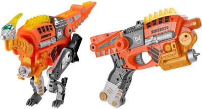 

RGB GROUP DINOBOTS ROBOT BLASTER GUN ORANGE DINOSAUR DINO SOFT BULLET SHOOTING GUN age 6+(Orange)
