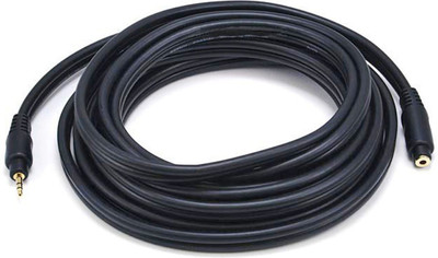 

DazzelOn TV-out Cable Male to Female - 1 0meter long HQ Stereo Audio Extension AUX Cable(Black, For Home Theater)