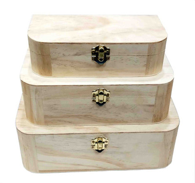 

Oasis Handmade Wooden Jewellery Box Jewellery, Makeup, chocolate Vanity Box(Beige)