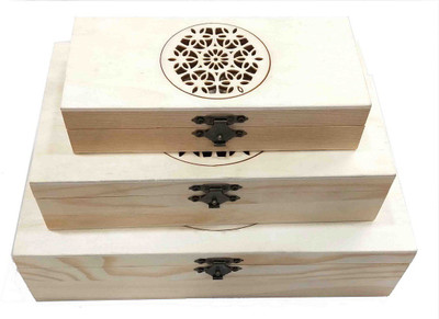 

Oasis Wooden Gift Box Jewellery, Makeup, chocolate Vanity Box(Beige)