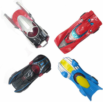 

bilAnca Metal Cars Automobile Alloy Body Hot Wheel Super Heroes Toys for Kids - Set of 4 Multi Color(Multicolor)