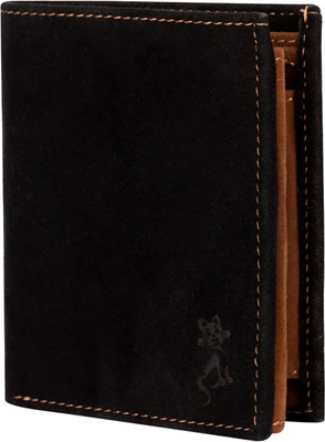 

DE MEOW Men Multicolor Genuine Leather Wallet(11 Card Slots), Black;brown