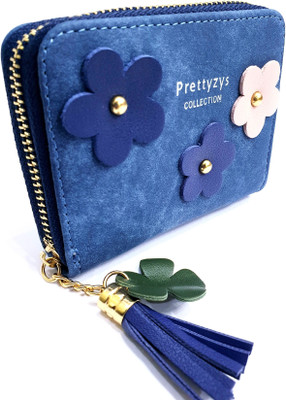 

prettyzys collection Girls Blue Artificial Leather Wallet(6 Card Slots), Dark blue