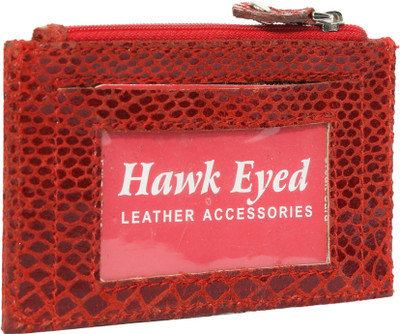 

Hawkeyed Men Red Genuine Leather Wallet(3 Card Slots)