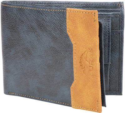 

BURAK Men Blue Artificial Leather Wallet(6 Card Slots), Blue-03