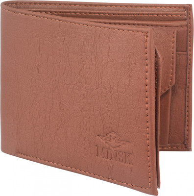 

MINSK Men Brown Artificial Leather Wallet(5 Card Slots)