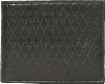

Hawkeyed Men Black Genuine Leather Wallet(3 Card Slots)