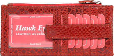 

Hawkeyed Men Red Genuine Leather Wallet(3 Card Slots)