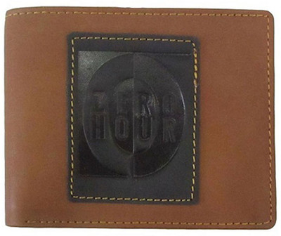 

Zero Hour Men Brown Genuine Leather Wallet(3 Card Slots)