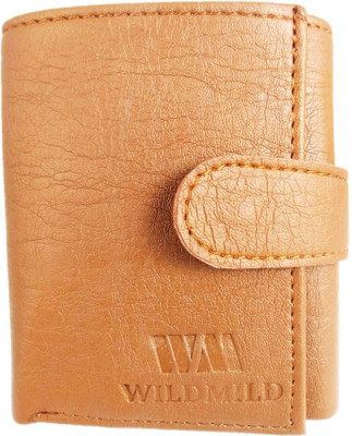 

wildmild Men Brown Artificial Leather Wallet(7 Card Slots), Black