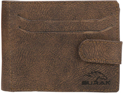 

BURAK Men Brown Artificial Leather Card Holder(14 Card Slots), Brown-02