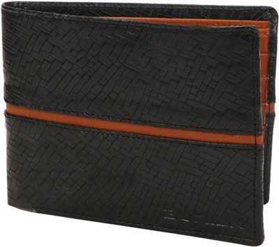 

BURAK Men Black Artificial Leather Wallet(8 Card Slots), Black-01