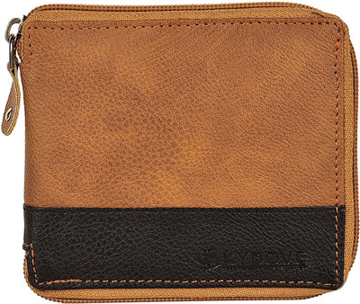 

Skydove Men Tan Genuine Leather Wallet(6 Card Slots)