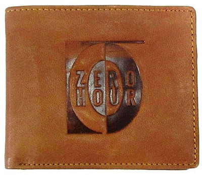 

Zero Hour Men Tan Genuine Leather Wallet(3 Card Slots)