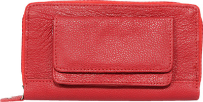 

Hawkeyed Men Red Genuine Leather Wallet(3 Card Slots)