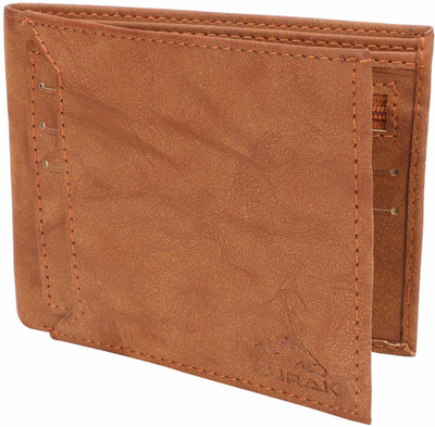 

BURAK Men Brown Artificial Leather Wallet(9 Card Slots), Brown-02