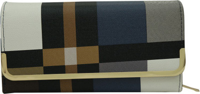 

Quickk Women Black, Blue, White Artificial Leather Wrist Wallet(5 Card Slots), Multicolor