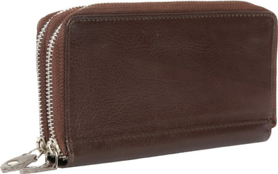 

Hawkeyed Men Brown Genuine Leather Wallet(3 Card Slots)