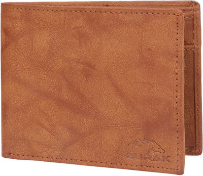 

BURAK Men Brown Artificial Leather Wallet(10 Card Slots), Brown-02