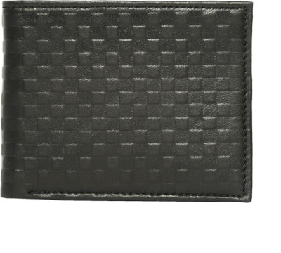 

Hawkeyed Men Black Genuine Leather Wallet(3 Card Slots)