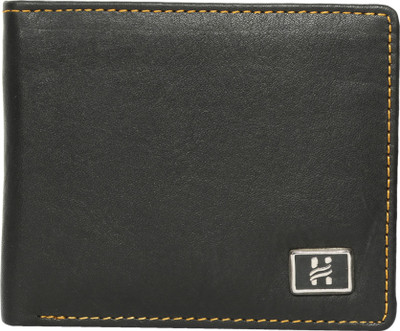 

Hawkeyed Men Black Genuine Leather Wallet(3 Card Slots)