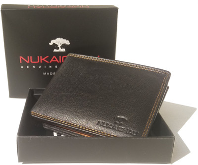 

Nukaichau Men Black Genuine Leather Wallet(14 Card Slots)