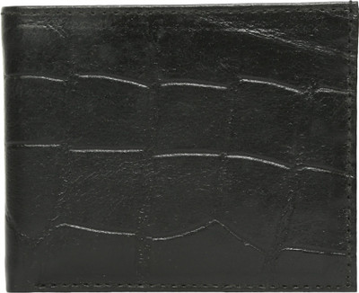 

Hawkeyed Men Black Genuine Leather Wallet(3 Card Slots)