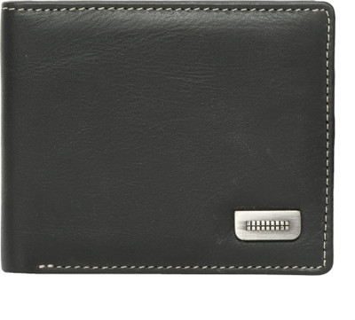 

Hawkeyed Men Black Genuine Leather Wallet(3 Card Slots)